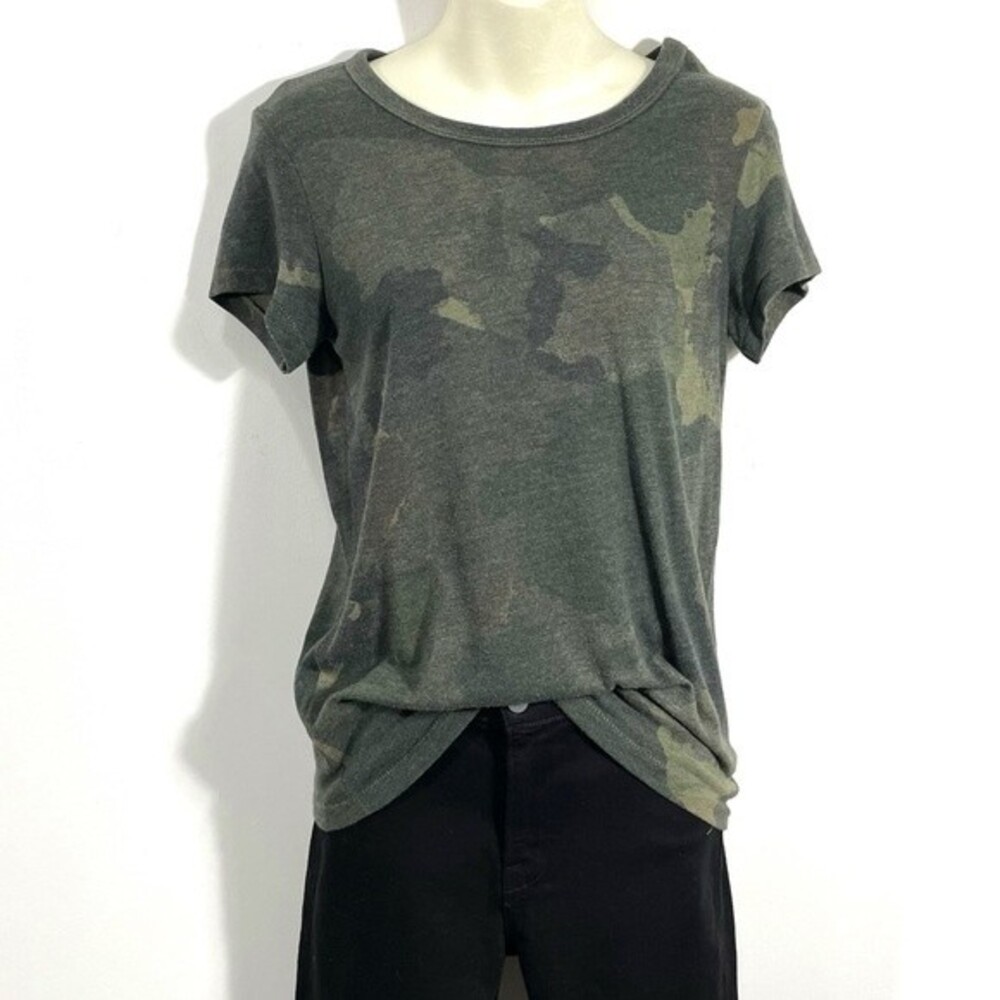 Alternative Earth Camo Stretchy Short Sleeve Top